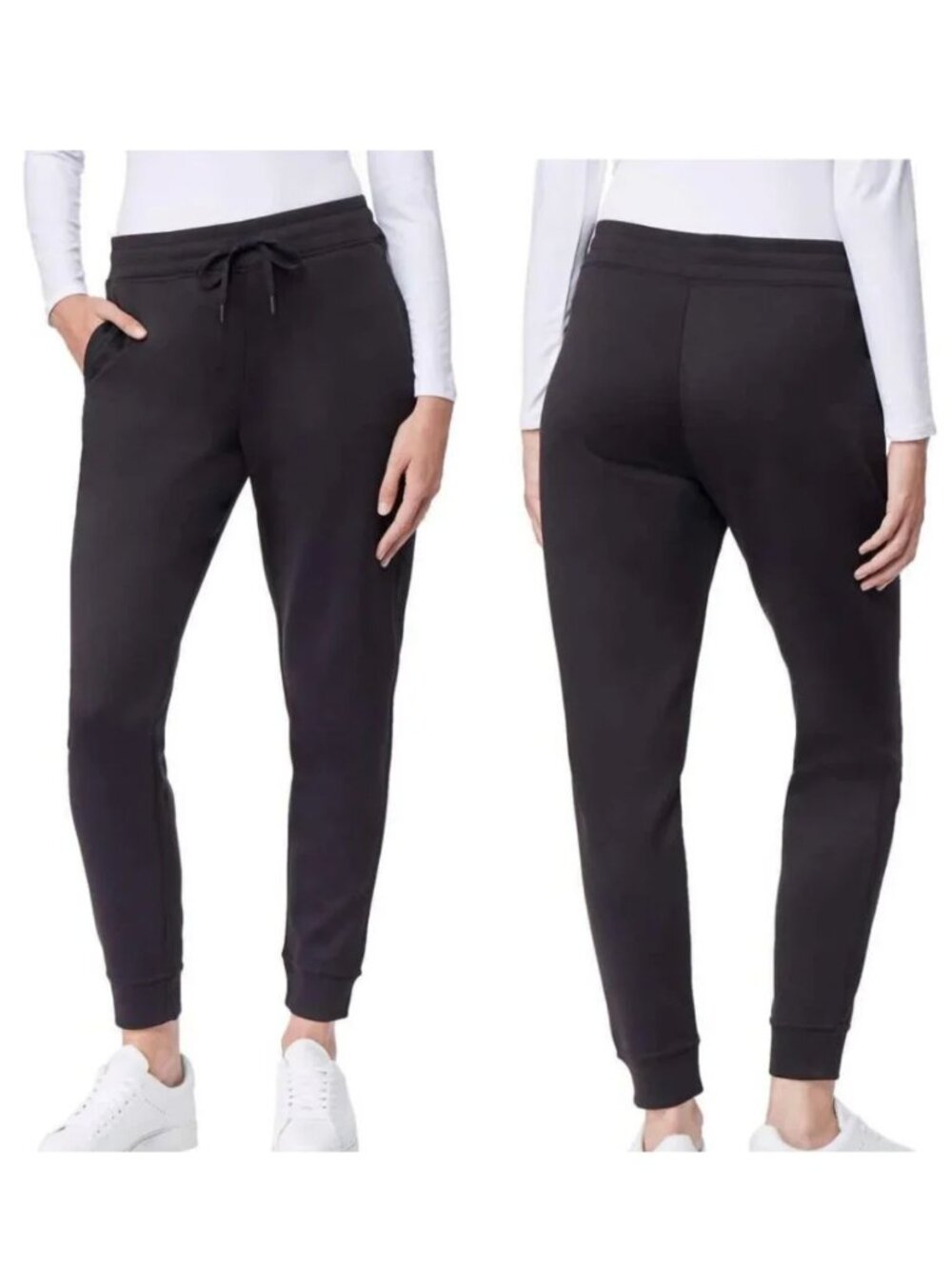 32 Degrees Heat Womens Tech Fleece Black Joggers